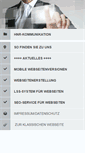 Mobile Screenshot of hnr-kommunikation.de